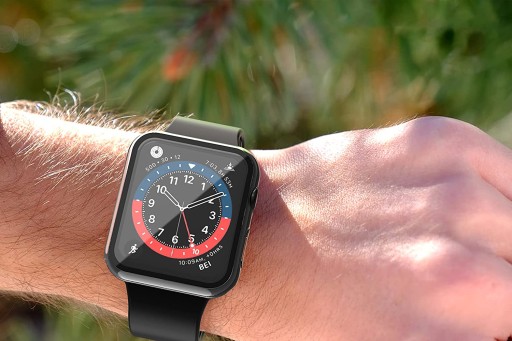 ЧЕХОЛ-ЧЕХОЛ 2в1 + СТЕКЛЯННАЯ КРЫШКА для APPLE WATCH 7/8/9 41 мм