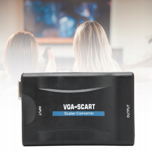 АДАПТЕР-ПРЕОБРАЗОВАТЕЛЬ VGA В SCART FULL HD USB