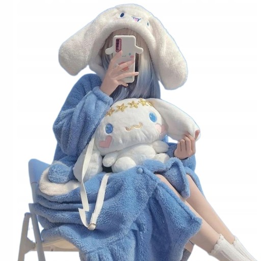 Женская пижама Cinnamoroll из полиэстера, разноцветная, размер L