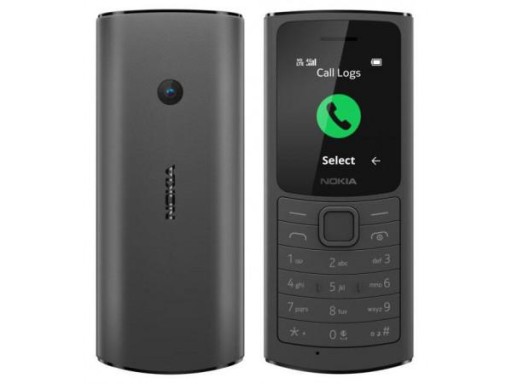 Телефон NOKIA 110 4G черный с двумя SIM-картами