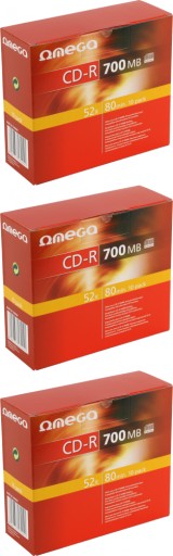CD-R Omega 700 МБ slim 30 шт.