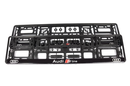 РАМКА НОМЕРНОГО ЗНАКА AUDI SLINE 1 шт.