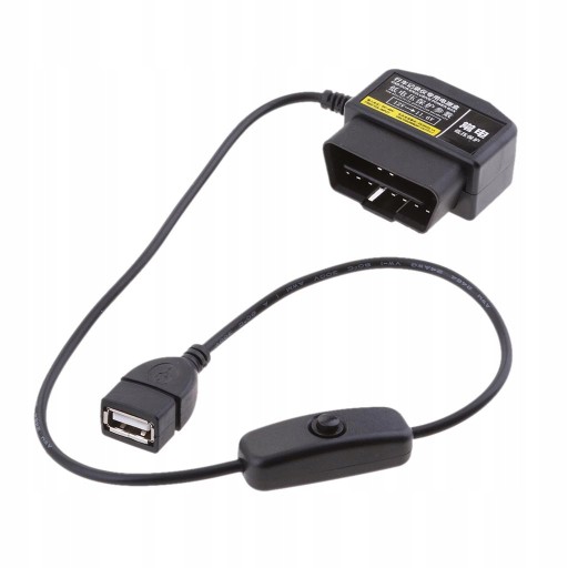 OBDII USB-кабель для зарядного устройства с 16-контактным гнездом