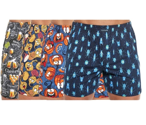 CORNETTE BOXER Шорты, свободные, узор CLASSIC - 4 шт, XL