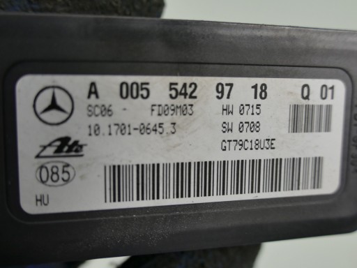 MERCEDES A209 W209 МОДУЛЬ ДАТЧИКА ESP W203 R171