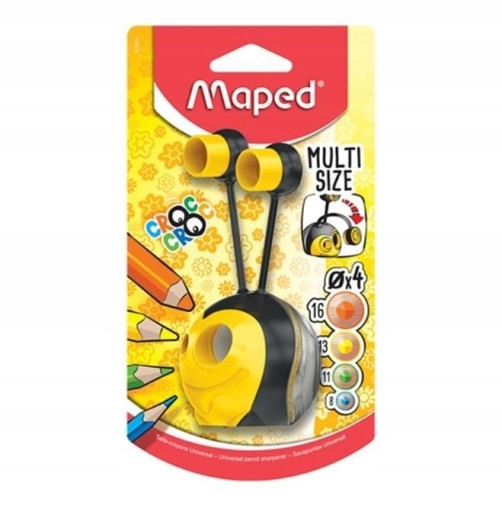 Temperówka Szkolna OSTRZAŁKA STRUGACZKA Croc Croc Universal 2 otwory MAPED