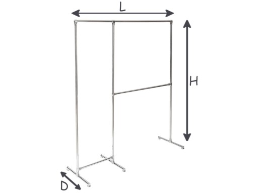 ПОДСТАВКА ДЛЯ ВЕШАЛОК 2х2м (150+50) Hanger SHOP c1