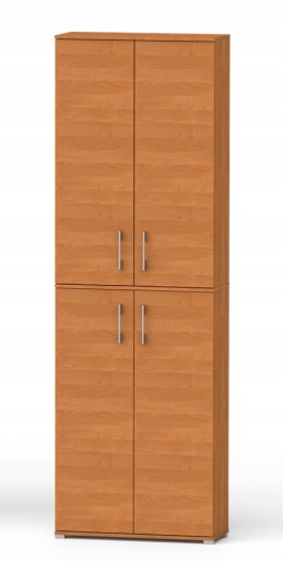 Офисный шкаф GDPR, запираемый книжный шкаф из ольхи 215 x 60 x 32 ML-P-4D-R