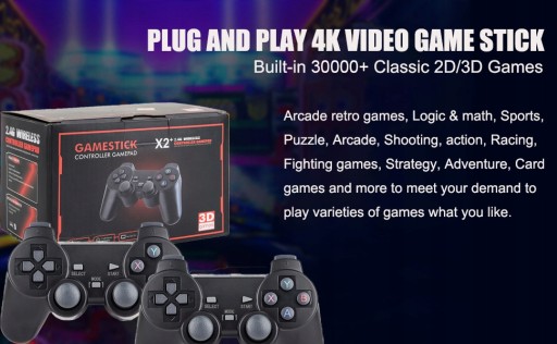 X2 Plus 128G 40000 gra 4K dżojstik do gier 3D HD