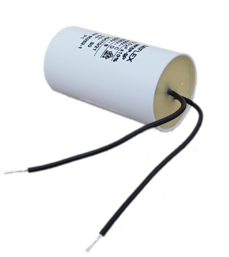 Kondensator rozruchowy silnika 12uF 450V MIFLEX MKSP-5P przewody