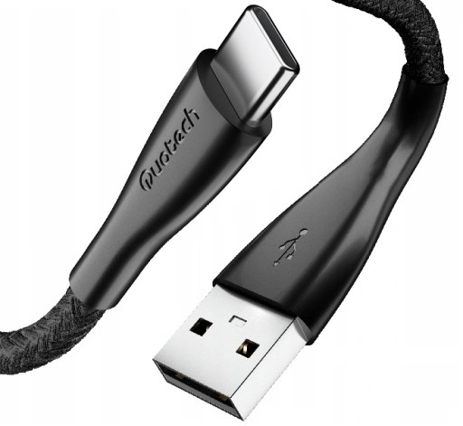 2x USB Type C, кабель быстрой зарядки 3.0 QUOTECH, 1 м, 3 А