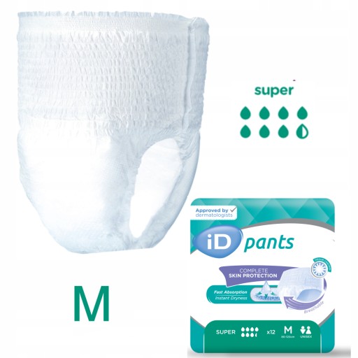 Majtki CHŁONNE dla DOROSŁYCH iD PANTS SUPER r.M