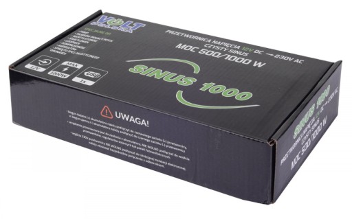ПРЕОБРАЗОВАТЕЛЬ НАПРЯЖЕНИЯ 12/230В 500/1000Вт SINUS + USB