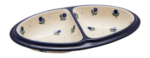 PÓŁMISEK dzielony 23 cm Ceramika Bolesławiec