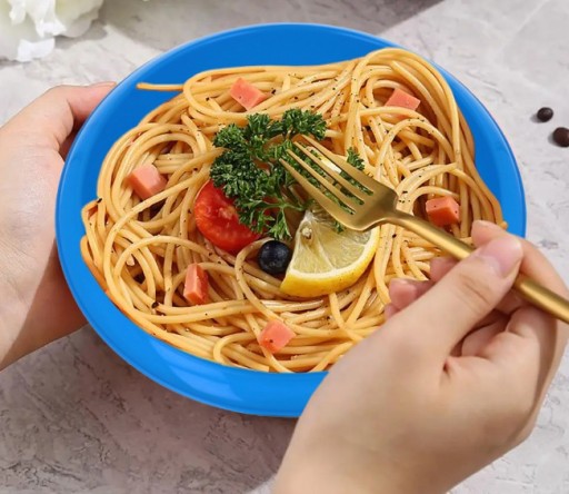 MISKA PLASTIKOWA OKRĄGŁA DO MIKROFALI 1,1 LITRA 20CM MKM2 BŁĘKITNA