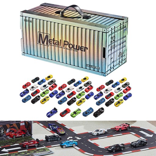50 шт., литая под давлением модель автомобиля в масштабе 1:64