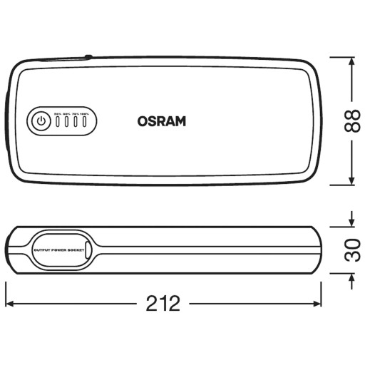 BOOSTER OSRAM OBSL400 STARTER POWERBANK 16800 МАч НЕМЕЦКИЙ