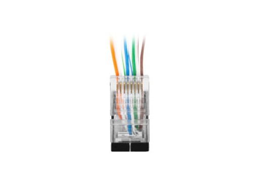 Разъем FTP RJ45 прямой, категория 6, 100 шт. Ланберг