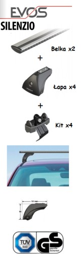 БАГАЖНИК НА КРЫШУ Volkswagen Polo 5d 17>21