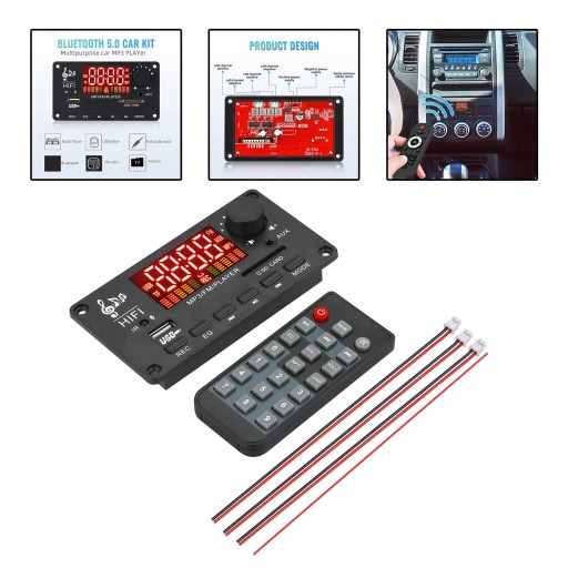 Płytka dekodująca odtwarzacza MP3 BT 5.0 2x40W