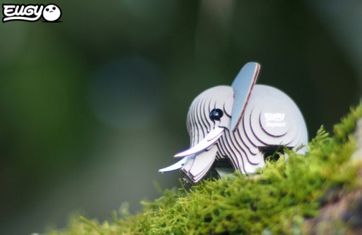 Eugy Eco 3D Пазл со слонами