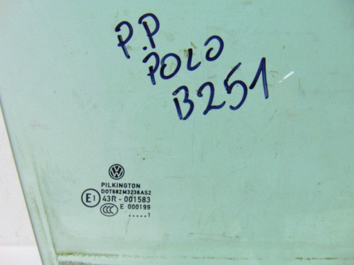 БОКОВОЕ ОКНО ДВЕРЬ ПРАВАЯ ПЕРЕДНЯЯ ПРАВАЯ VW POLO V 6R 3D 6R3845202