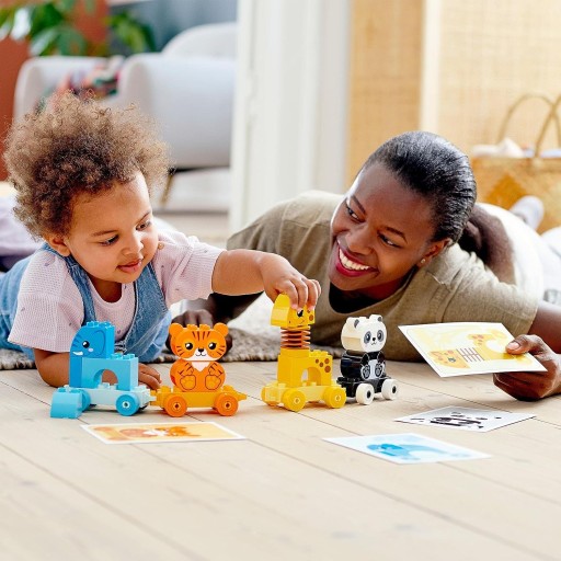 Поезд для животных LEGO DUPLO; тянуть игрушку