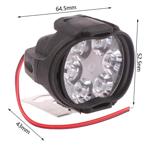 МОТОЦИКЛОВАЯ РАБОЧАЯ ЛАМПА ГАЛОГЕННАЯ МОТОЦИКЛ ЧЕТЫРЕ МОТОРА 6x LED 2шт.