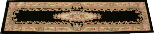 Ковер Aubusson шерстяной 69х305 черный (коврик)