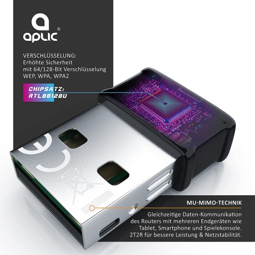 ADAPTER ODBIORNIK USB DONGLE BLUETOOTH 5.0 APLIC