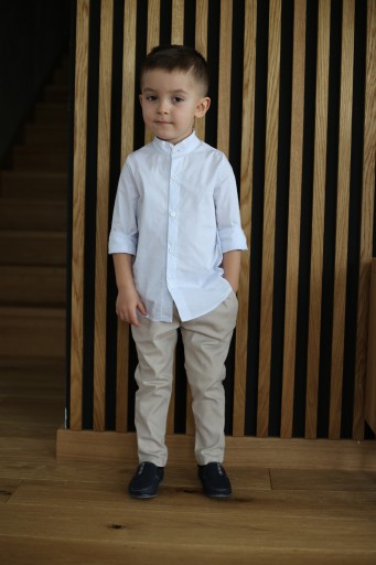 Рубашка BOYS' WHITE, элегантный хлопок 104 110