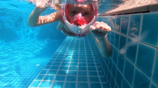 Детская полнолицевая маска для подводного плавания SHARK XS OceanX