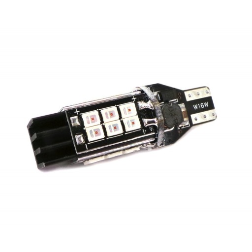 Светодиод W16W T15 12V-24V 19W Canbus Red B. Mocna
