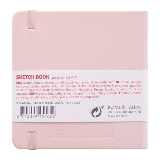 TALENS ART CREATION SKETCHBOOK 12X12CM ПАСТЕЛЬНО-РОЗОВЫЙ