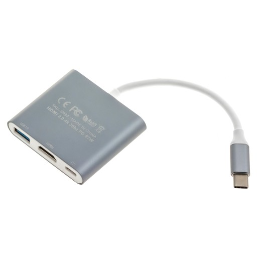 Адаптер-концентратор 3 в 1 USB-C HDMI 4K 60 Гц