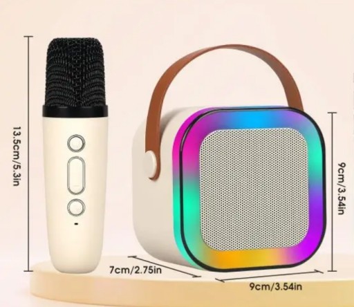 БЕСПРОВОДНОЙ МИКРОФОН КАРАОКЕ-ДИНАМИКА С BLUETOOTH ДЛЯ ДЕТЕЙ
