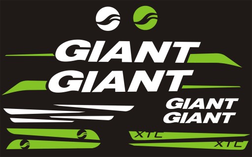 Наклейки GIANT XTC на весь велосипед РАЗНЫХ ЦВЕТОВ.