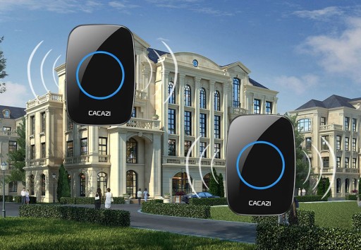 БЕСПРОВОДНОЙ ДВЕРНОЙ ЗВОНОК ВОДОНЕПРОНИЦАЕМЫЙ IP44, 300 м, на батарейках CACAZI