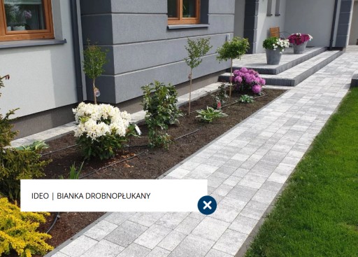 MZ POLBRUK Брусчатка IDEO 6 ritmo bianka, мелкопромытая