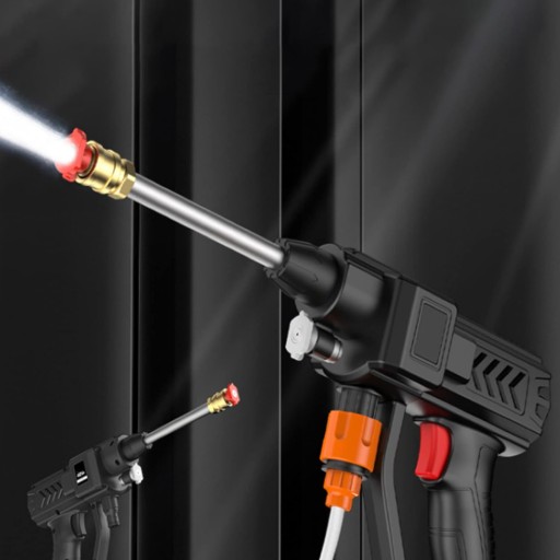 WYSOKOCIŚNIENIOWY PISTOLET DO MYCIA SAMOCHODU AUTA 300W+2AKU