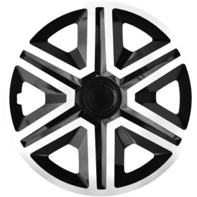 4x KOŁPAKI SAMOCHODOWE 15'' ACTION BLACK WHITE