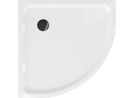 MEXEN ДУШЕВОЙ ПОДДОН ПЛОСКИЙ ПОЛУКРУГЛЫЙ SLIM 80x80 БЕЛЫЙ