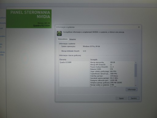 Видеокарта Nvidia Quadro K2100M DELL M4800