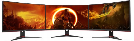Игровой монитор 32 ДЮЙМА AOC Gaming 165 Гц 1 мс QHD 1440p VA ИЗОГНУТЫЕ ДИНАМИКИ