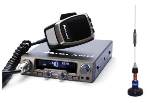РАДИОCB MIDLAND M-20 DS USB + МАГНИТНАЯ АНТЕННА MIDLAND LC59 + НАКЛЕЙКА