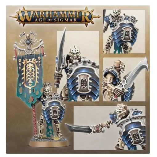 Warhammer AoS - Оссиарх Жнецы костей Мортек Страж