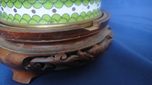 Chiński Wazon 36cm Cloisonné Emalia Komórkowa Okaz