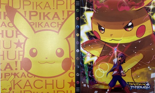 Альбом Pokemon Pikachu Binder Classroom на 240 карточек, бесплатный подарок, 10 карточек