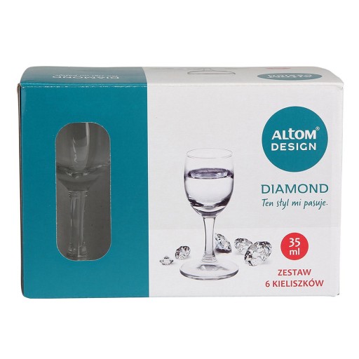 Набор стаканов для водки 6х35мл Altom Diamond