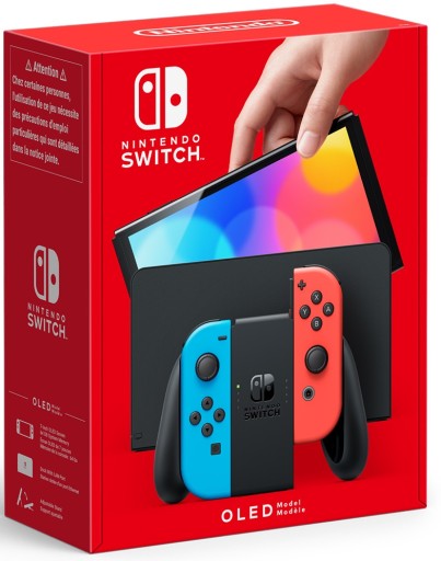 Nintendo SWITCH Oled Neon + игры + стекло + чехол + 2 сердечка + 2 ручки + кольцо Fit